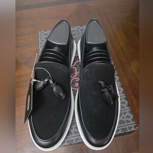 Elegant Black Men's Slip-On Loafers